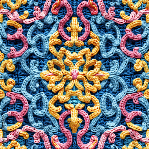 Knit Pattern Background