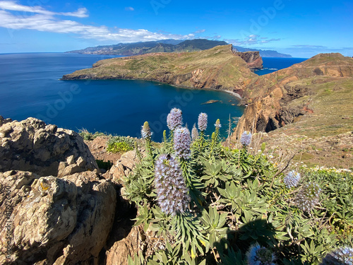 Fantastic view of Point of Saint Lawrence in the north-east of Madeira, Portugal
