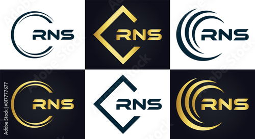 Free Download RNS logo. R N S design. White RNS letter. RNS, R N S letter logo design. R N S letter logo design in FIVE, FOUR, THREE, style. letter logo set in one artboard. R N S letter logo vector design. - GFXLoad