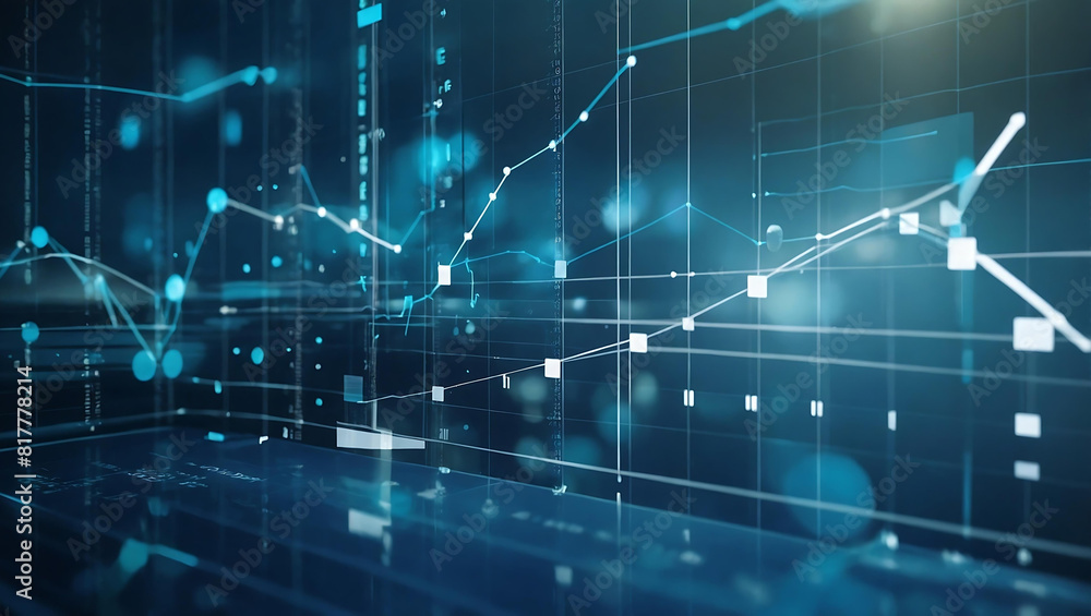 digital stock market graph digital stock market graph