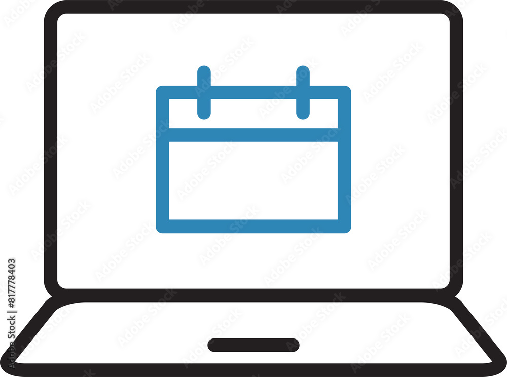 Laptop Calendar Icon
