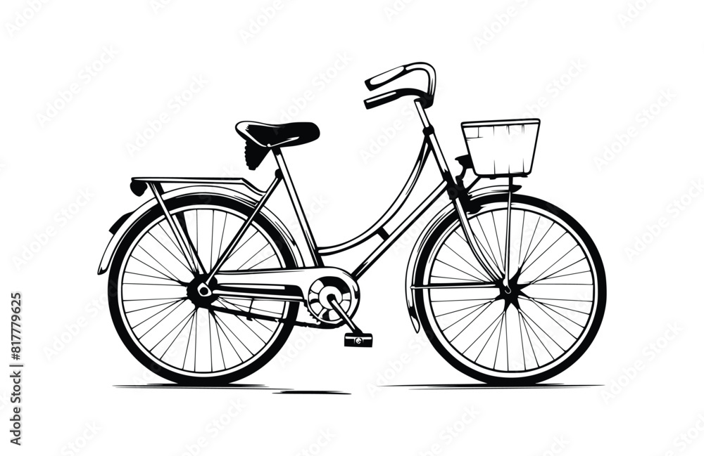 Bicycle icon flat vector illustration. Bicycle icon flat vector illustration.