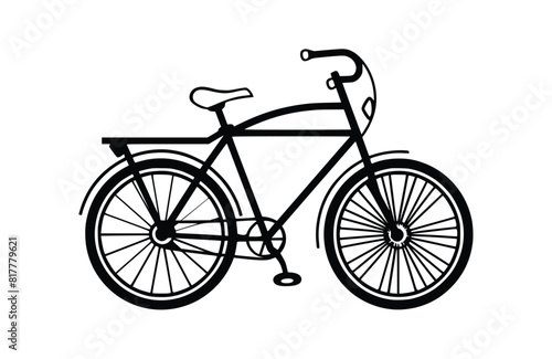 Bicycle icon flat vector illustration. © Md Mojammel