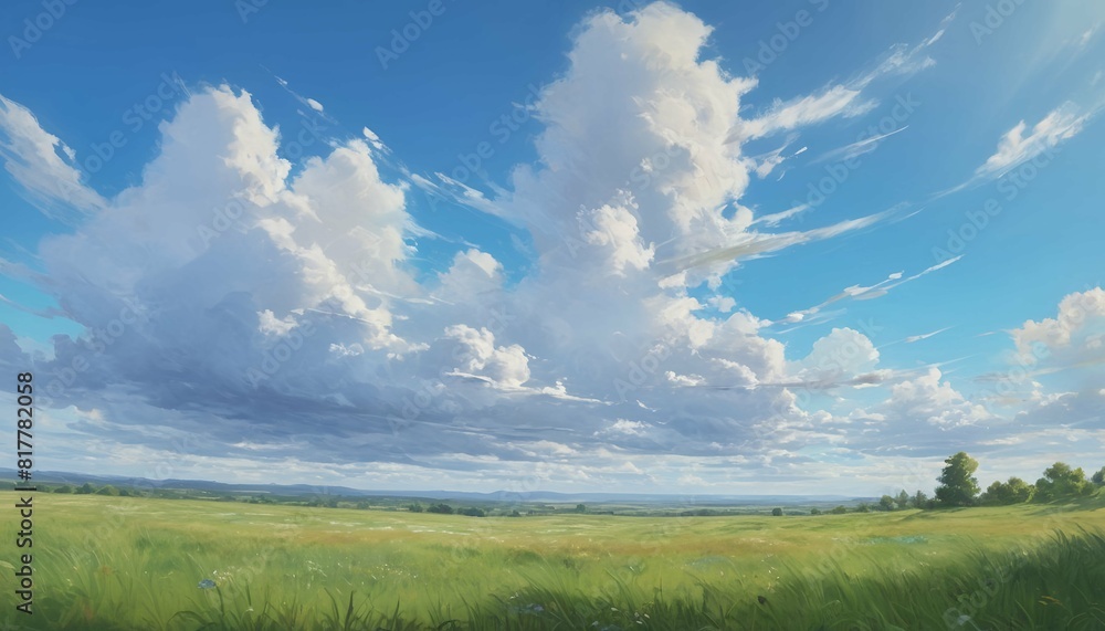 landscape with sky and clouds generative ai landscape with sky and clouds generative ai