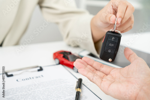 Fotografie lease, rental car, sell, buy
