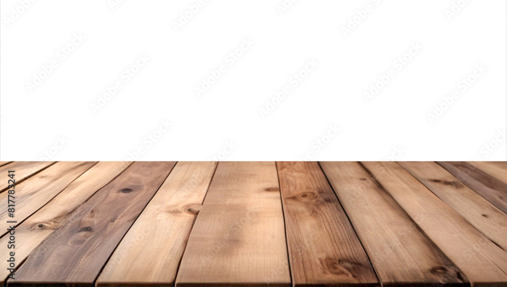 Empty wooden table top Brown For displaying product ,The background is transparent. Empty wooden table top Brown For displaying product ,The background is transparent.