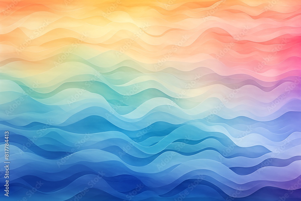Abstract background with Colorful Wave-like Gradient Patterns Creating a Vibrant and Fluid Design.