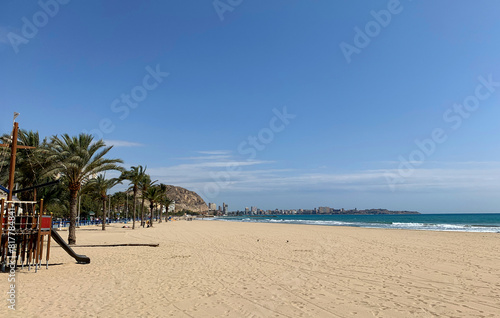 Beautiful ocean view at Alicante beach