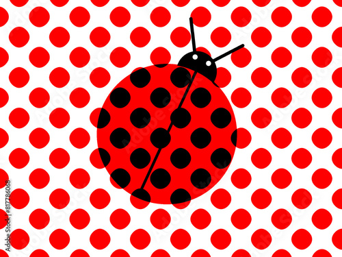 Abstract illustration of a ladybird
