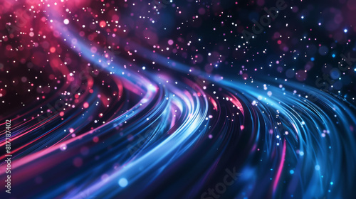 Internet cable, fiber optics concept, wallpaper, copy space, banner, futuristic 