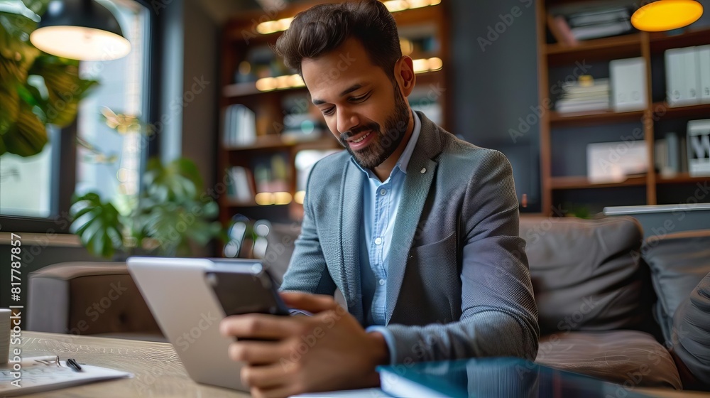 Obraz premium Mobile job application tutorial, optimizing applications for today's job market