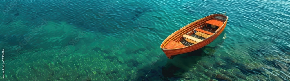 Sailing boat in the sea 