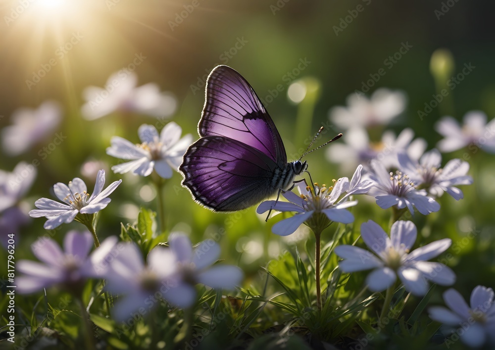 A beautiful close-up photo of a butterfly resting on a flower in a vibrant garden during summer, showcasing nature's beauty and the intricate details of both the insect and the flower A beautiful close-up photo of a butterfly resting on a flower in a vibrant garden during summer, showcasing nature's beauty and the intricate details of both the insect and the flower