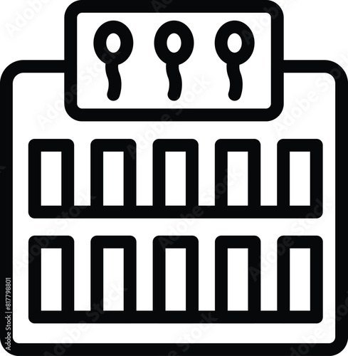 Simple and minimalistic black and white calendar icon vector illustration for web, mobile, and app interface design, representing date, schedule, event, reminder, planning, and time management