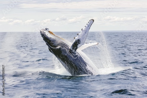 Frame a majestic humpback whale breaching