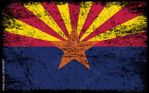 Arizona State Flag vector