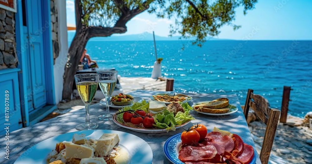 Obraz premium restaurant on the beach