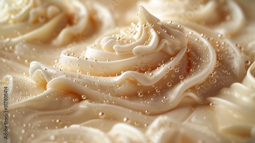 creamy dessert texture  luxurious cream swirl texture  the perfect enhancement for desserts or confections