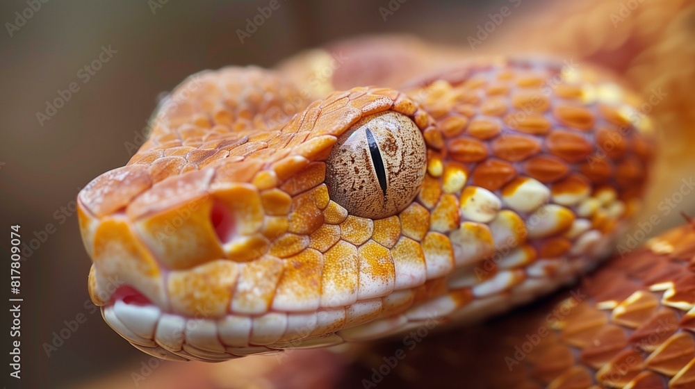 Obraz premium Close-up head snake