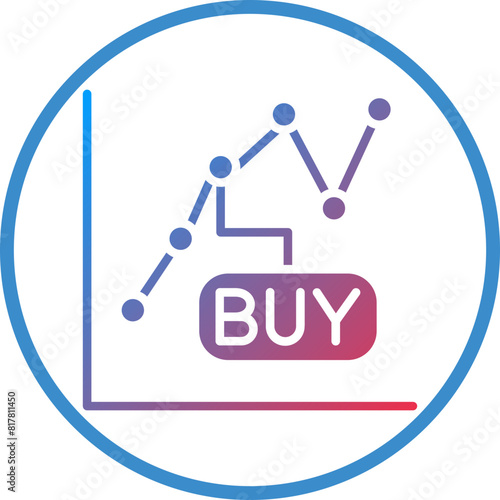 Buy Stocks Icon Style