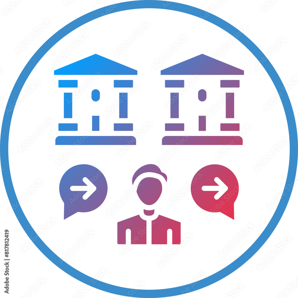 Wire Transfer Operator Icon Style Wire Transfer Operator Icon Style
