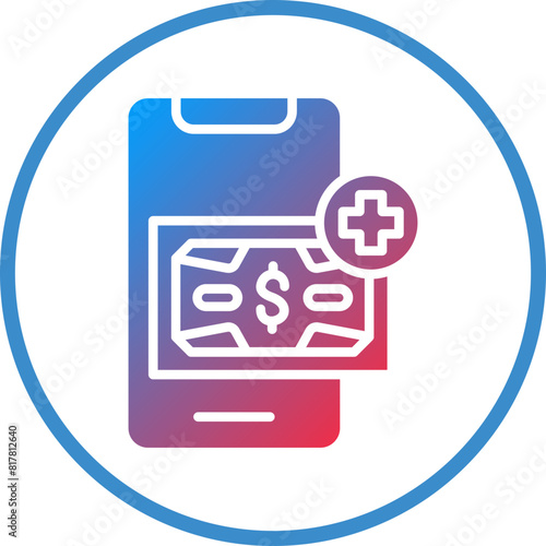 Prepaid Top Up Icon Style