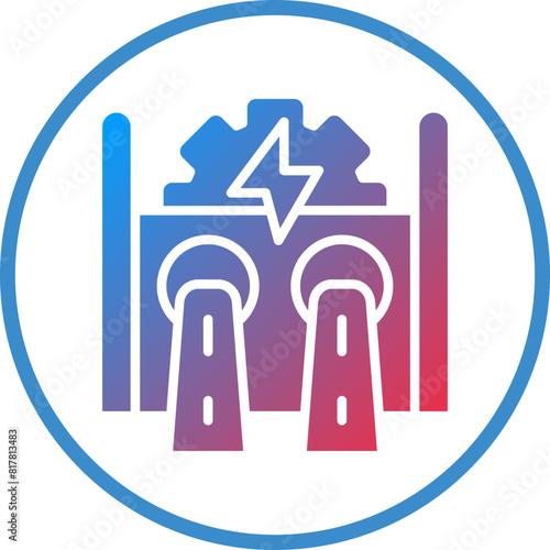 Hydroelectricity Icon Style
