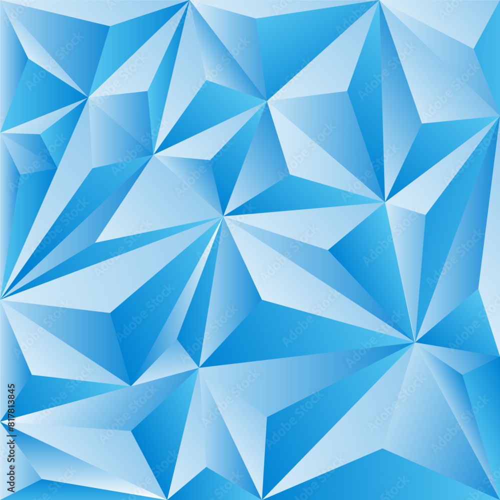 3D Blue Polygonal Pattern Abstract Geometric Design with Ice and Gemstone Aesthetic, Ideal for Design Elements 3D Blue Polygonal Pattern Abstract Geometric Design with Ice and Gemstone Aesthetic, Ideal for Design Elements