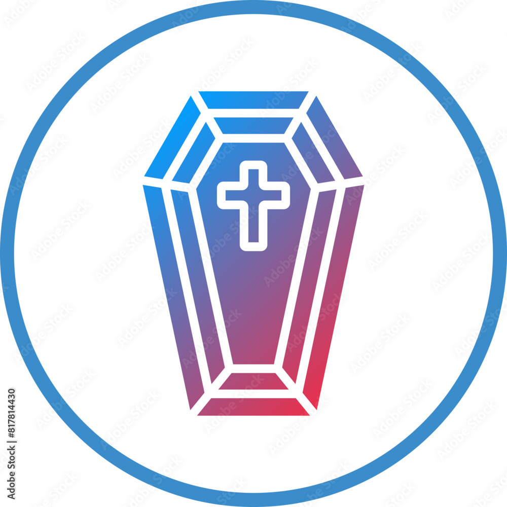 Obraz premium Coffin Icon Style
