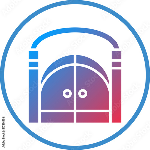 Cementery Gate Icon Style