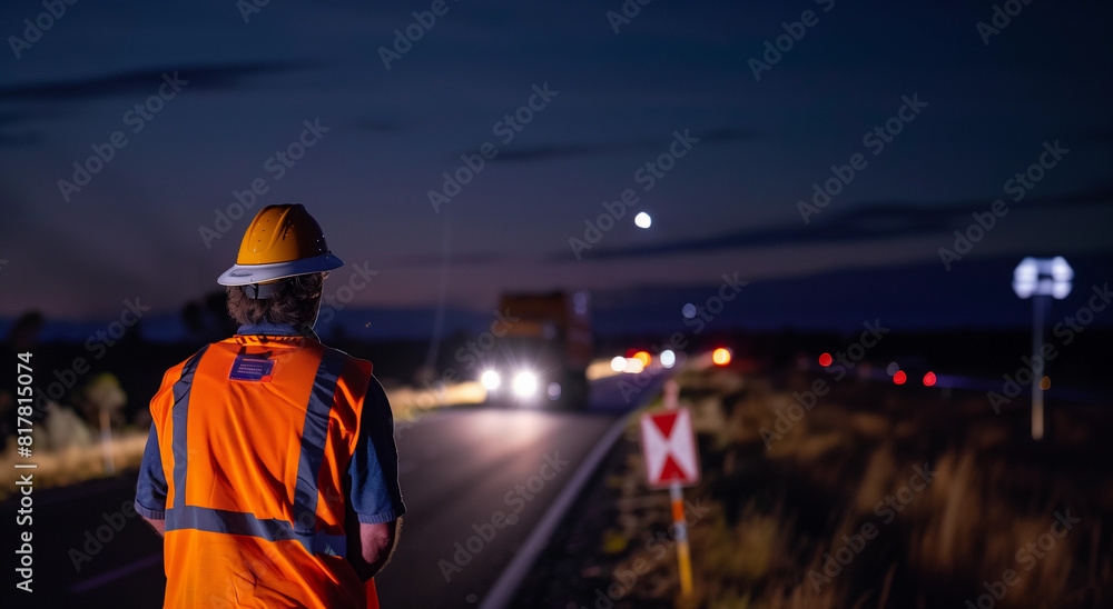 1 male man road worker in safety orange high vis hardhat working on town roadwork highway roads trucks an night with light for contractor workforce work construction jobs hire supervisor freeway 1 male man road worker in safety orange high vis hardhat working on town roadwork highway roads trucks an night with light for contractor workforce work construction jobs hire supervisor freeway