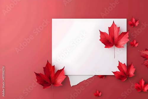 Vibrant Maple Leaf Poster Celebrating Canada s Victoria Day Holiday