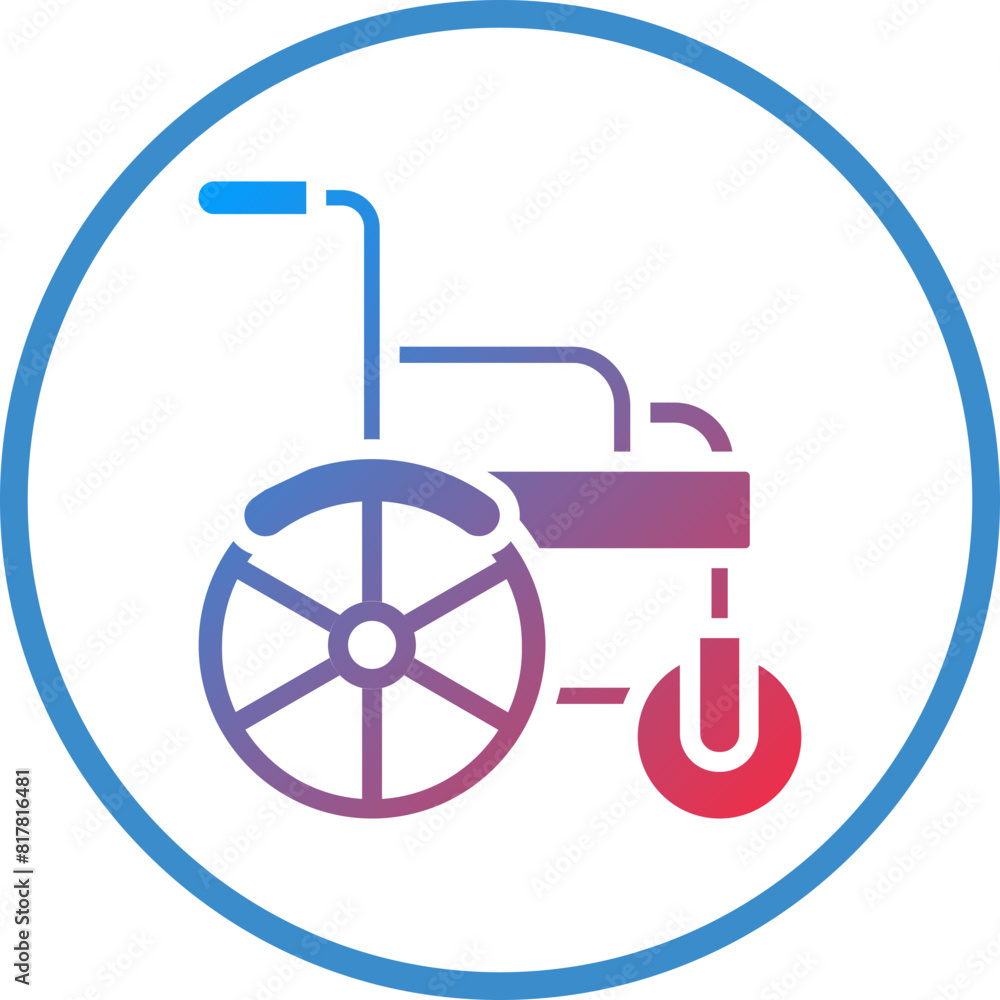 Automatic Wheelchair Icon Style Automatic Wheelchair Icon Style