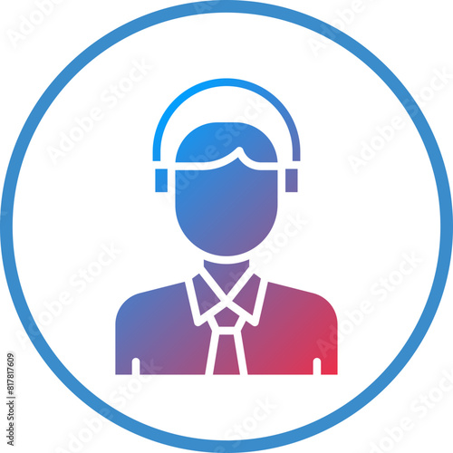 Airline Agent Icon Style