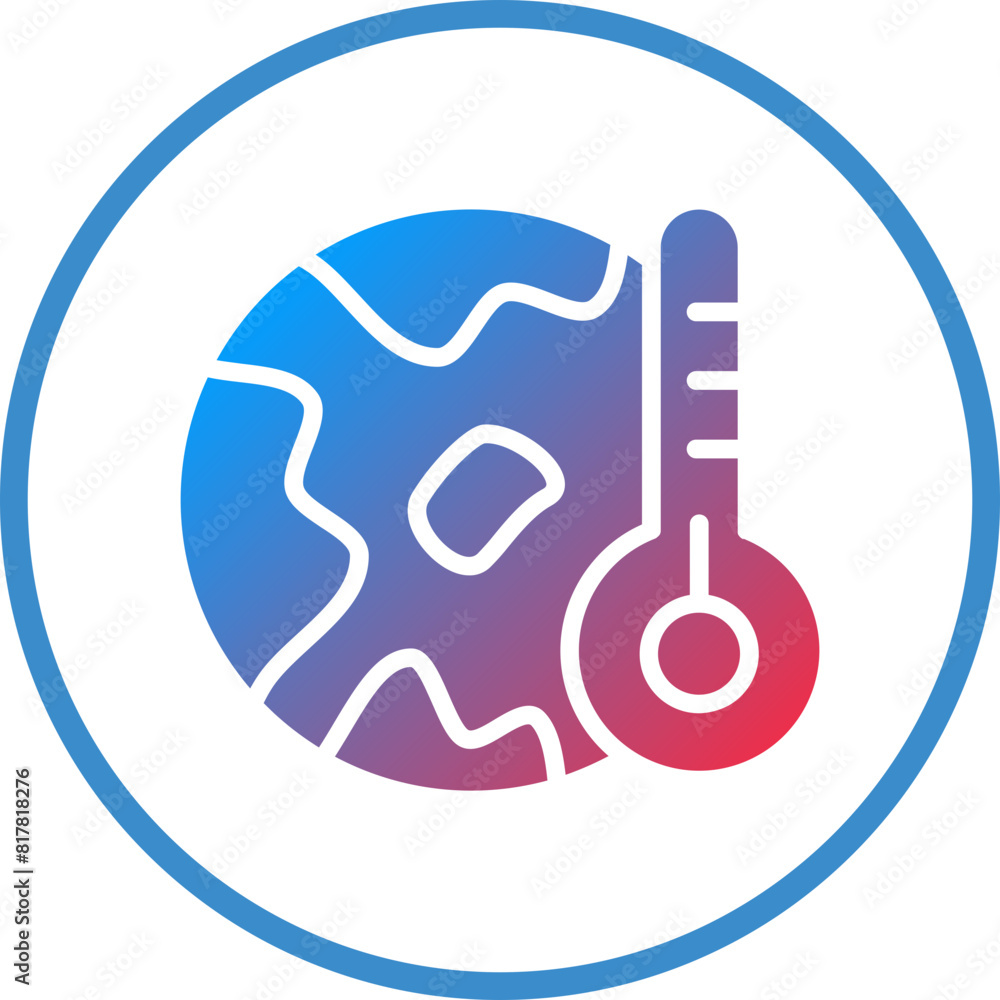 Global Warming Icon Style