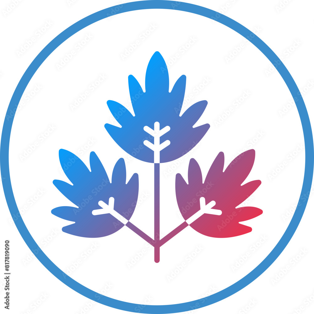 Fototapeta premium Parsley Icon Style