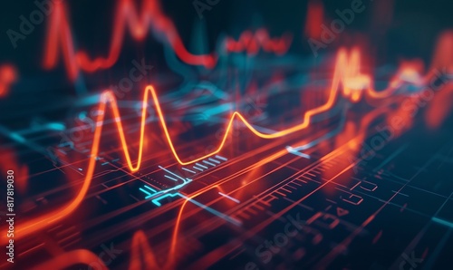 Wallpaper Mural Heartbeat Monitor Displaying Steady Rhythm Torontodigital.ca