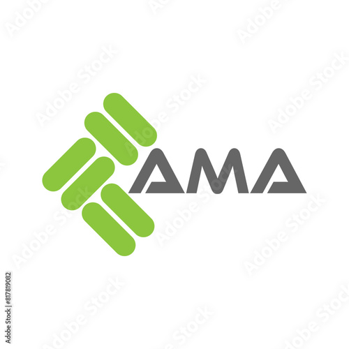 Tableau sur toile AMA letter logo vector design, AMA simple and modern logo