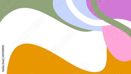 abstract background with colorful circles and waves 