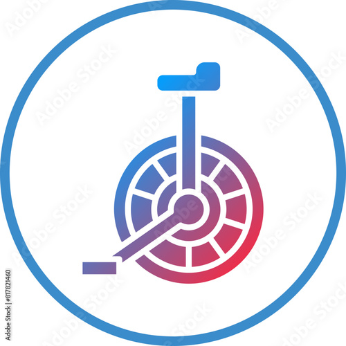 Unicycle Icon Style