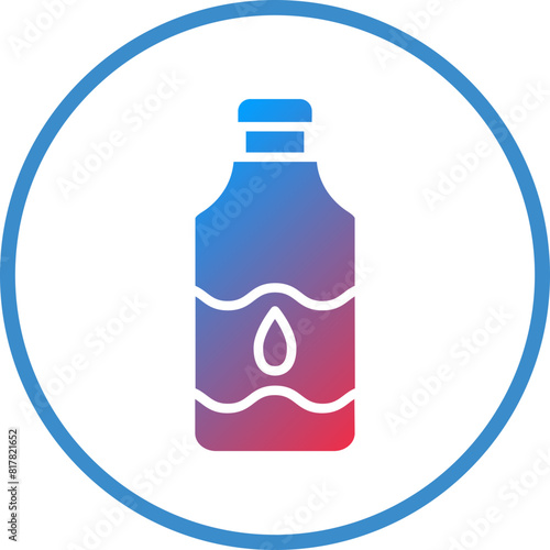 Water Bottle Icon Style