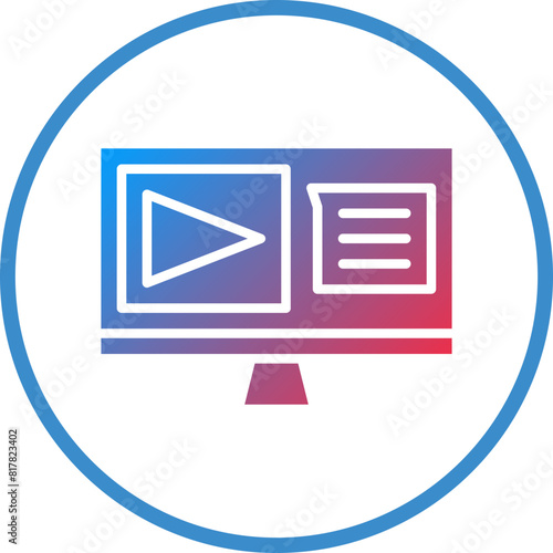 Live Lecture Icon Style