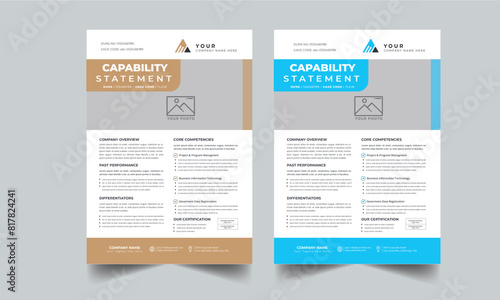 Capability Statement Template Design.