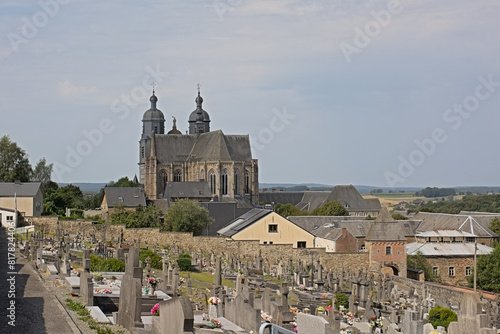 Saint-Hubert Basilica and cemetary , Luxembourg, Belgium.