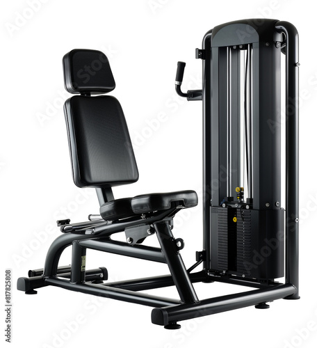 Gym weight training machine, cut out - stock png. photo