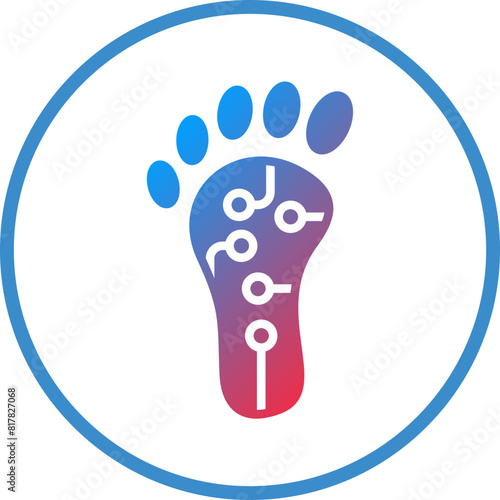 Digital Footprint Icon Style