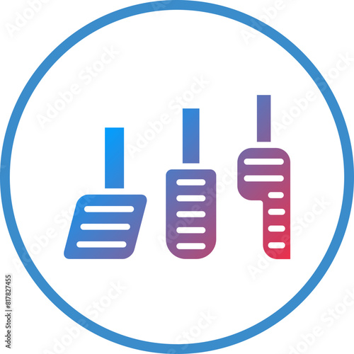 Car Pedal Icon Style