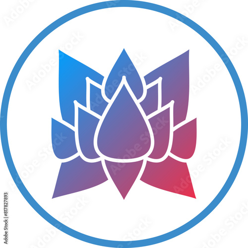 Lotus Flower Icon Style