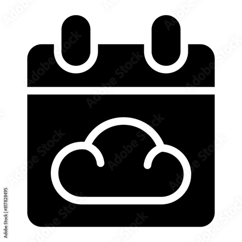 cloudy day glyph
