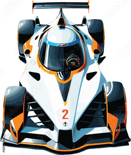 Vector of a modern racecar